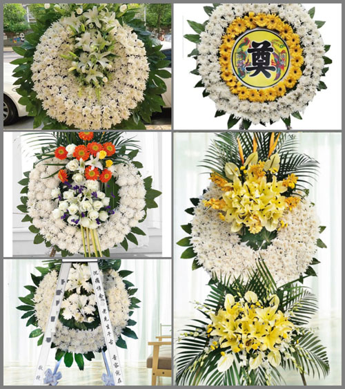 广东梅州市丰顺县黄金镇龙山村花圈速递
