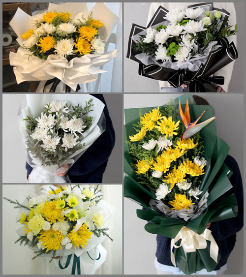 广东梅州市丰顺县黄金镇龙山村白事花束代送